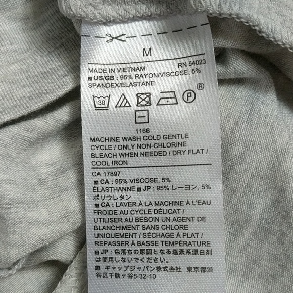 ⭐ Banana Republic Light Gray V-neck Peplum Tank - Picture 4 of 8